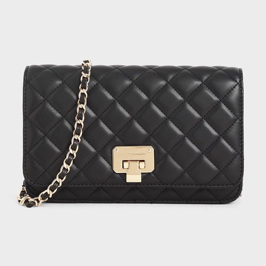 Charles Keith Quilted Clutch 2024 favors