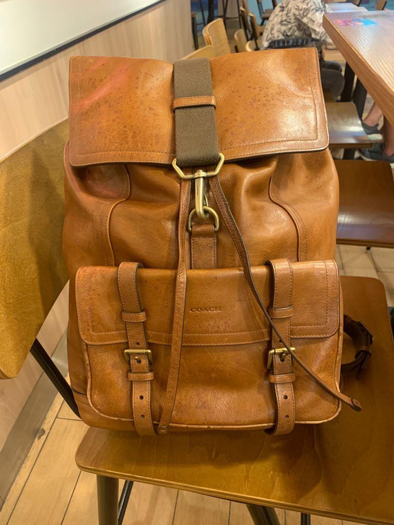Coach leather bleecker backpack discount