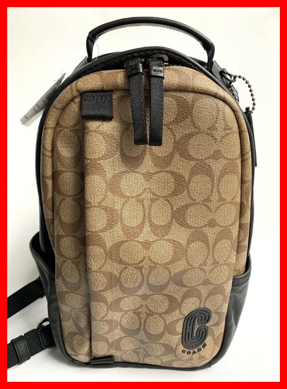 Coach Edge Pack Signature Colorblock in Khaki and Black Men Bag Original  Cash On Delivery, Men's Fashion, Bags, Backpacks on Carousell