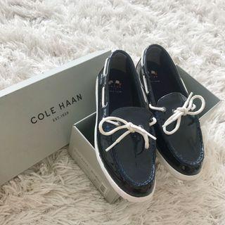 Cole Haan Loafers in Navy Blue Patent
