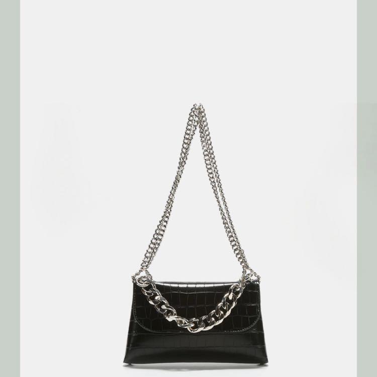 croc chain bag