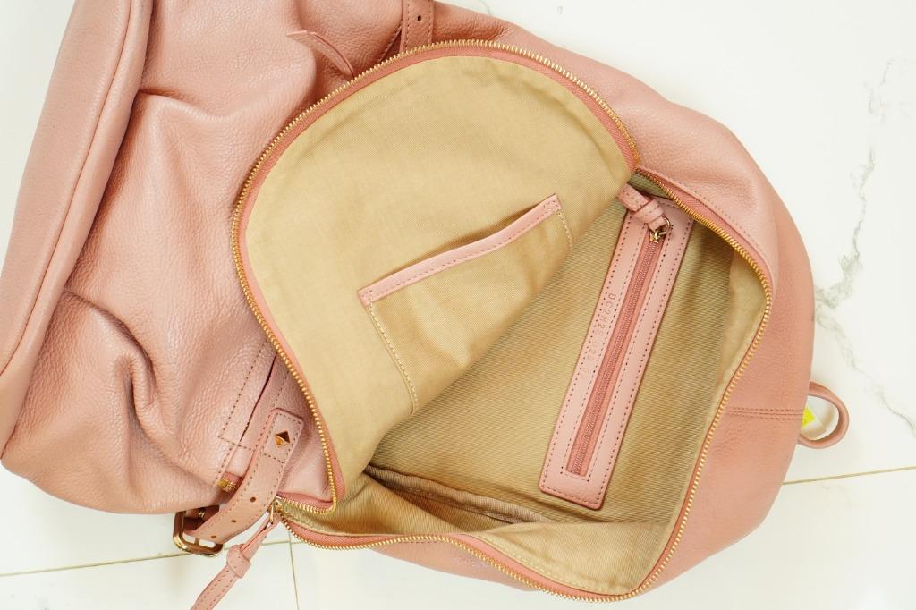 DAKS PEBBLED LEATHER BACKPACK, Women's Fashion, Bags & Wallets ...