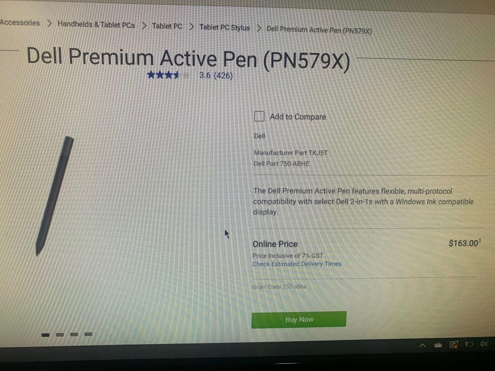 Dell Premium Active Pen Pn579x Electronics Computers Others On Carousell