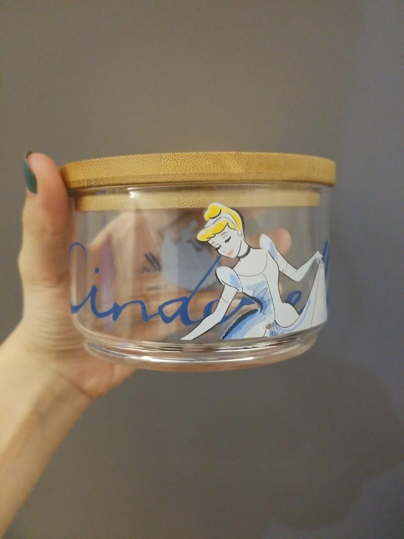 Disney Cinderella 玻璃瓶連木蓋 7 11 印花換購 廚房用具 Carousell