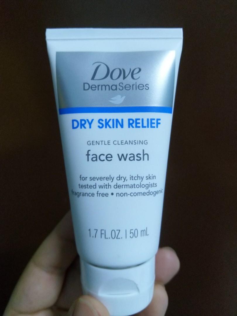 dove dermaseries face wash dry skin relief