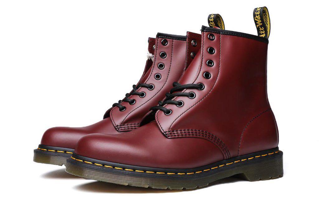 doc martens cherry boots