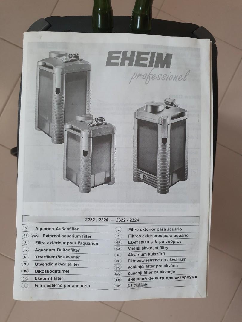 **Eheim pro 2222 external water filter**, Pet Supplies, Homes & Other ...