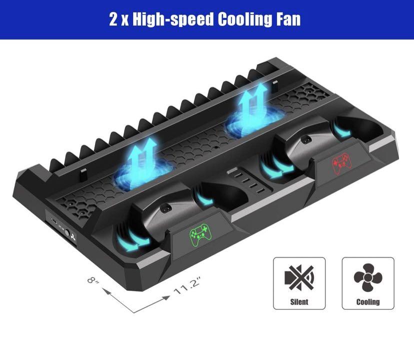 Elecgear ps4 vertical cooling stand outlet