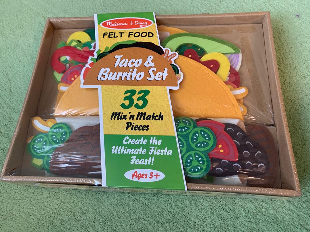 melissa and doug felt taco and burrito set