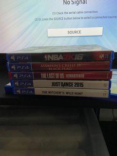 FOR SALE! PS4 Games