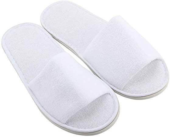 White best sale spa slippers