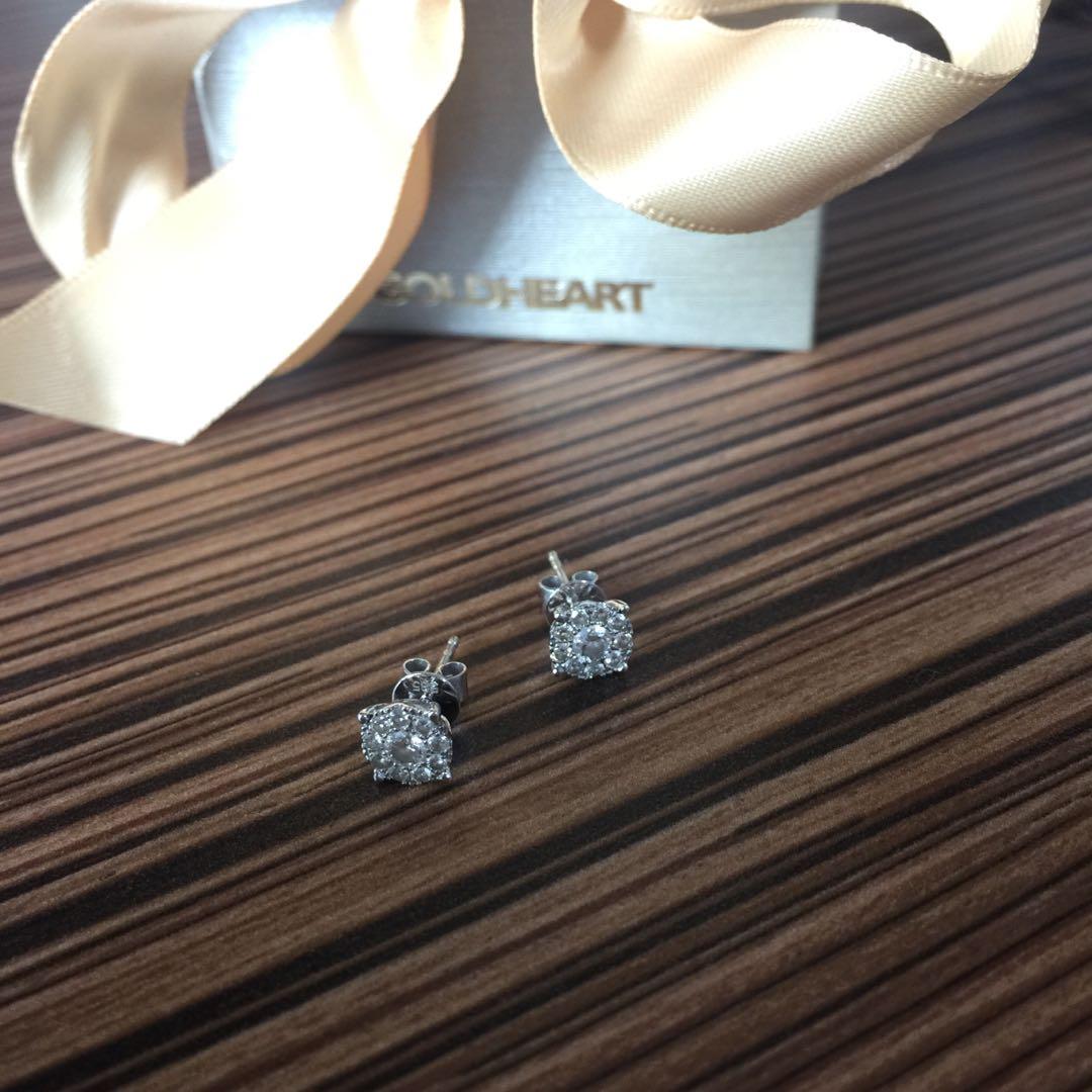 GoldHeart Regalia 1.0Carat Face Diamond Earrings