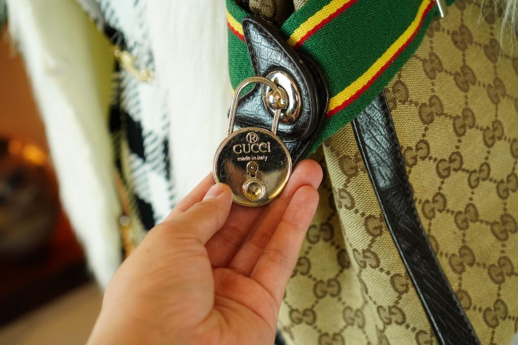 Gucci bag with stripe sale