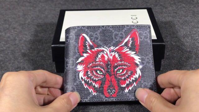 gucci wolf wallet Men s Fashion Watches Accessories Wallets
