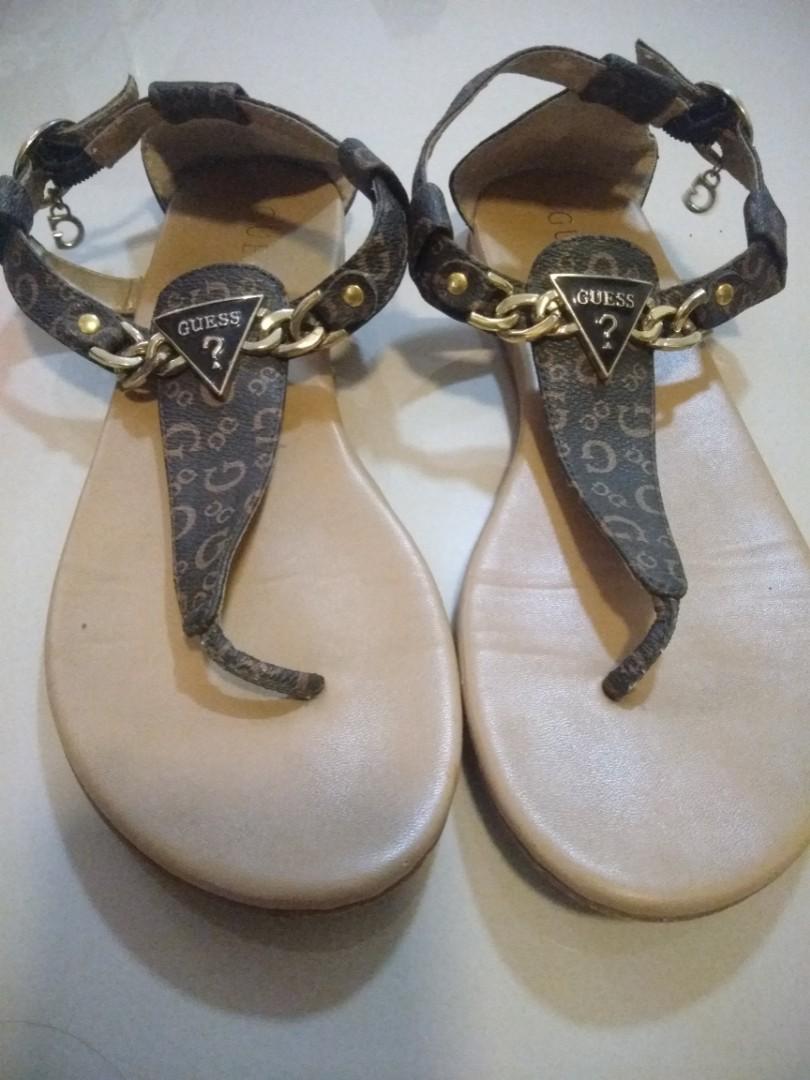 guess flat sandals uk