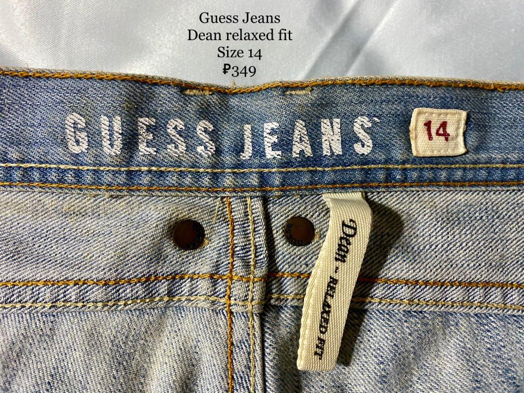 guess jeans size 14