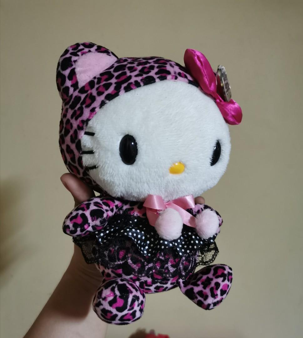 hello kitty leopard plush