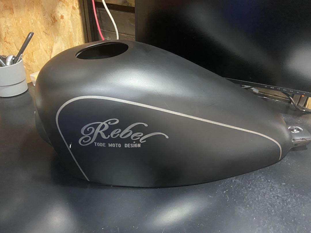 honda rebel gas tank cover