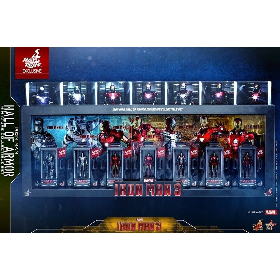 Iron man hall of armor miniature collectible clearance