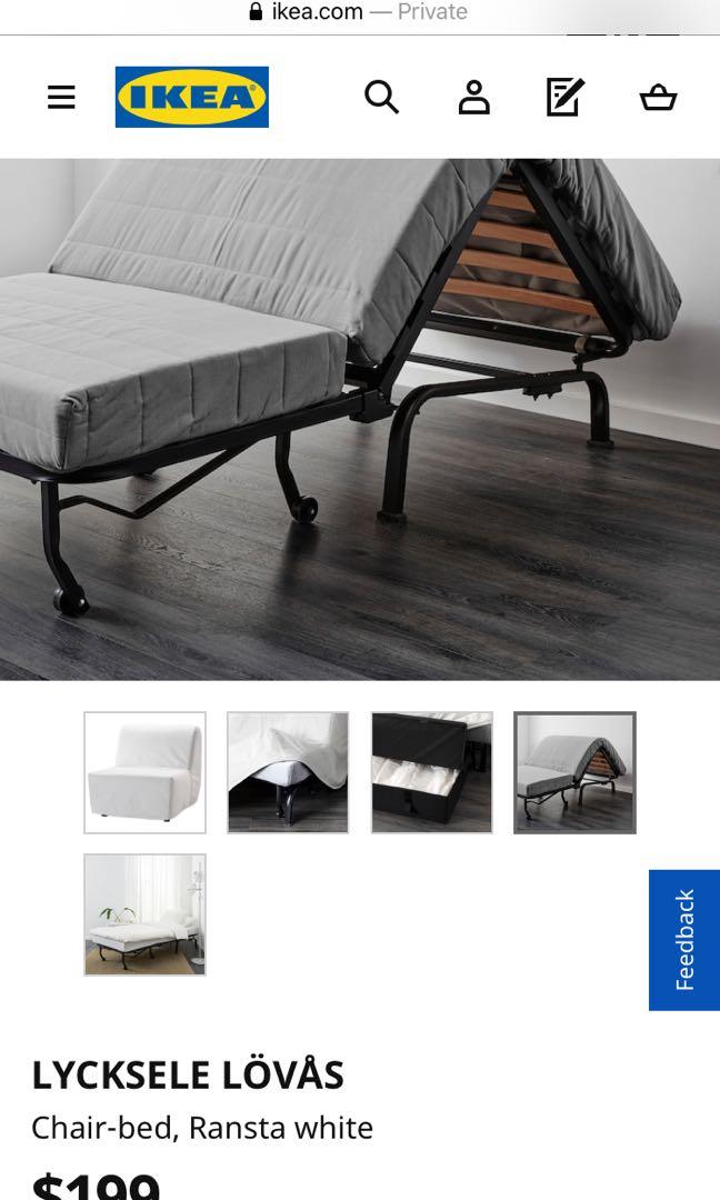 Ikea Sofa Bed Single Comes With Mattress Furniture Beds Mattresses On Carousell