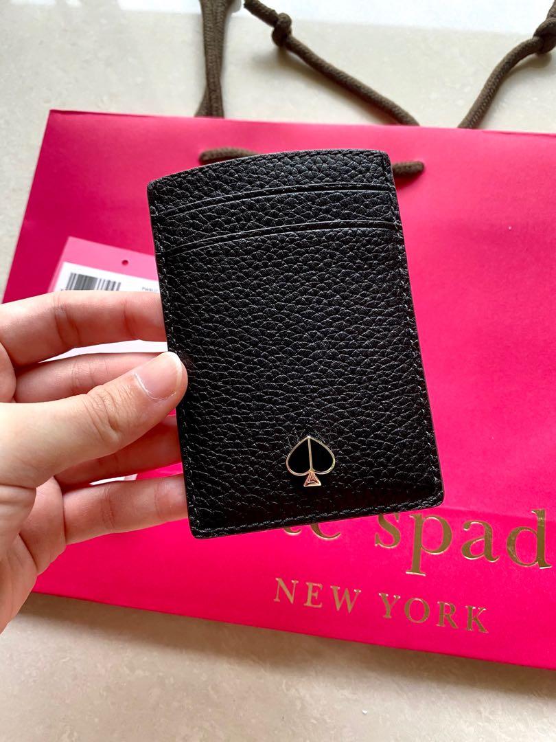 INSTOCK Kate Spade Polly Card Holder Case Black