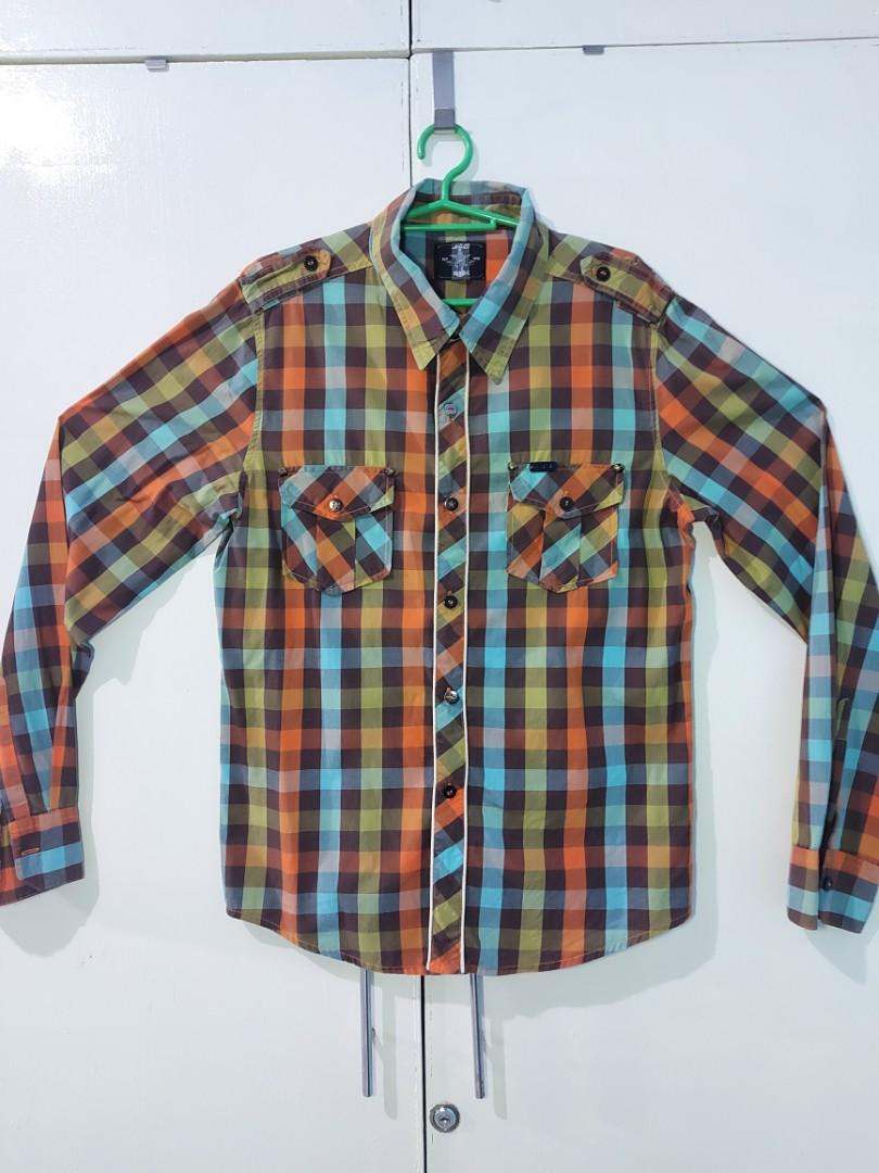 Jag Checkered Long Sleeve Polo Men s Fashion Tops Sets