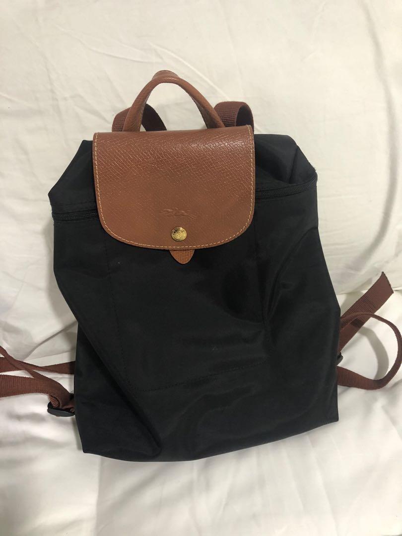 longchamp backpack straps