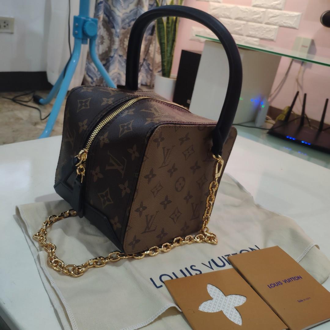 lv square box bag