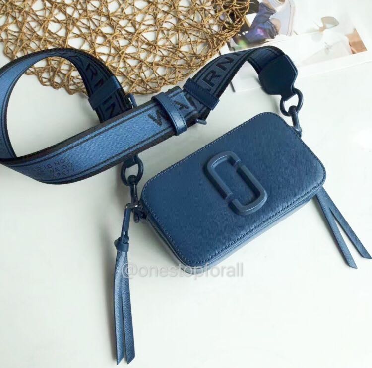 marc jacobs blue snapshot bag