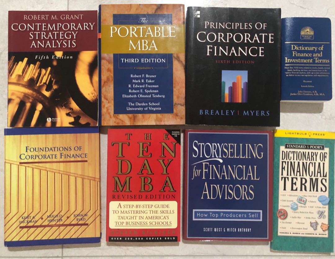 Mba And Corporate Finance Books Dictionary Books Stationery Non Fiction On Carousell