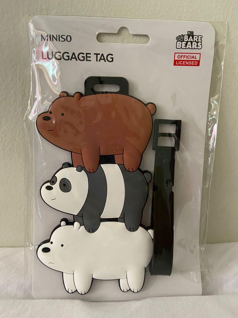 We bare bears luggage tag top