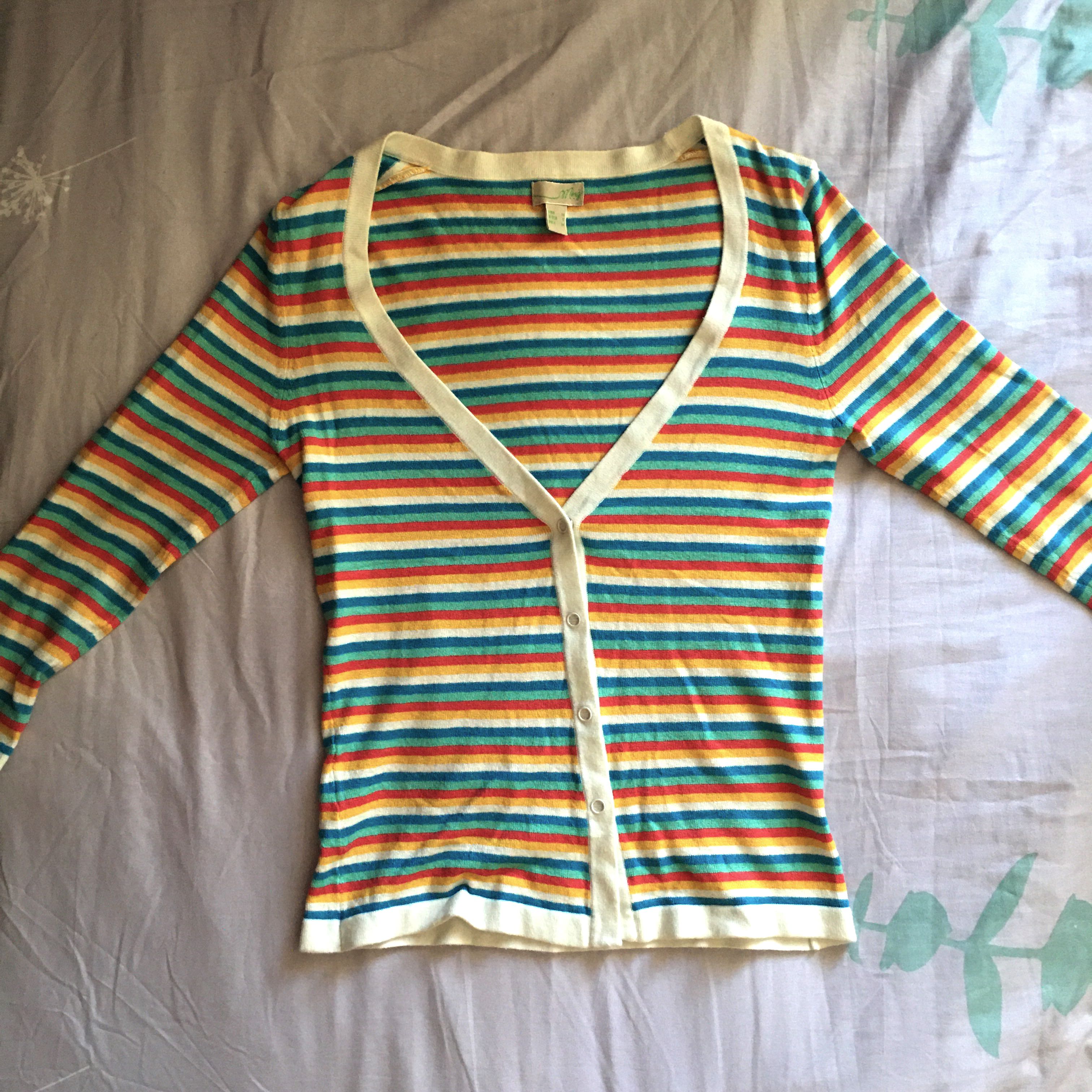 vintage rainbow cardigan