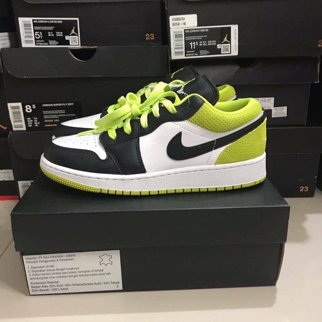 aj1 low cyber green