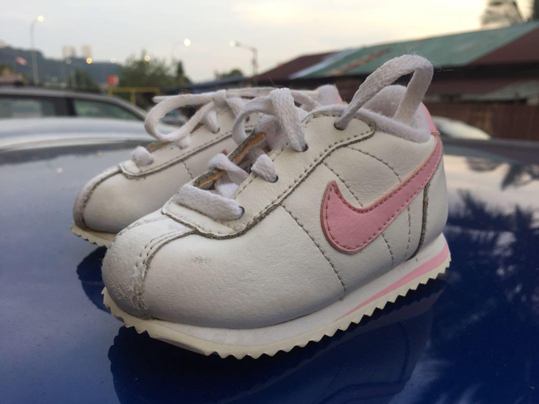 pink baby nike cortez shoes
