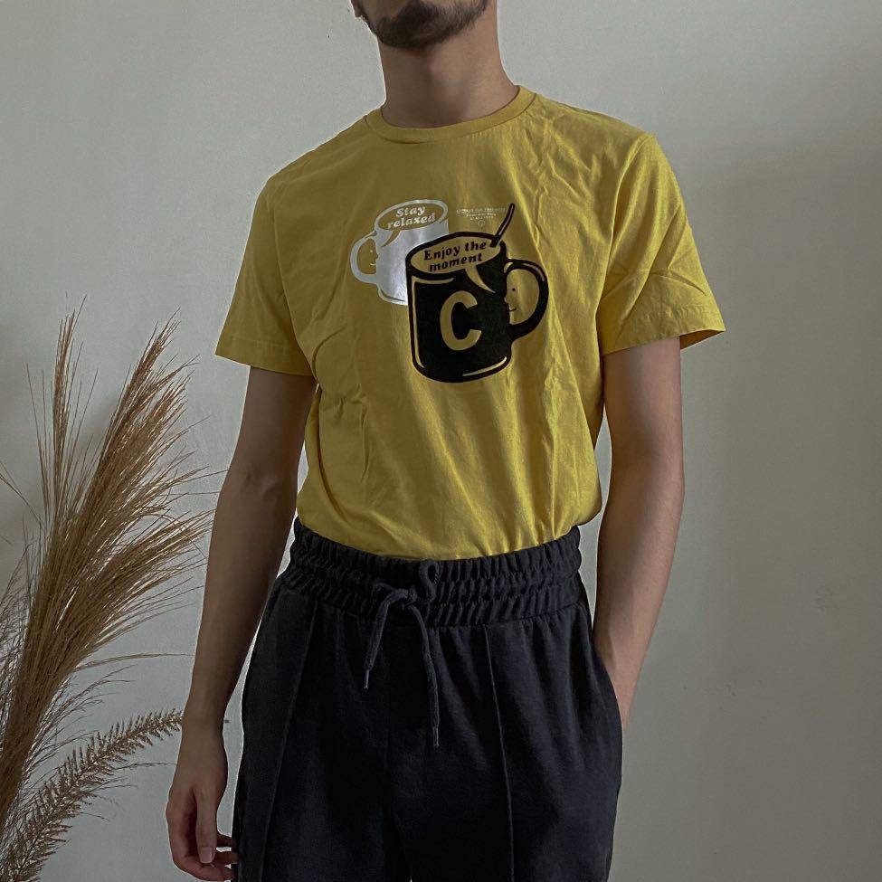 ORIGINAL BOSSINI SHIRT IN YELLOW (Category: Tshirts & Polo Shirts ) located in Quezon City. Submitted by makespace143 (Listing ID 1028078599, Image 2). Description: ☁️ Never Used 🤍 Bought in Singapore #inQC.