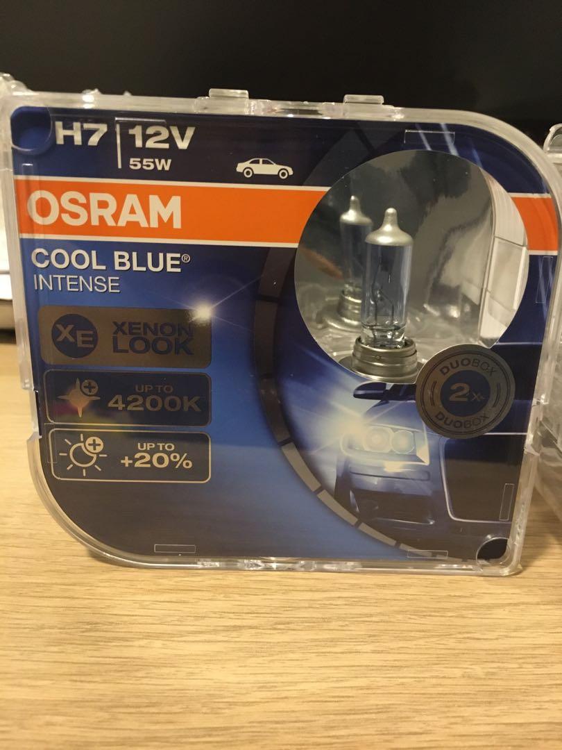 Osram Cool Blue Intense H7, Car Accessories, Electronics & Lights on  Carousell