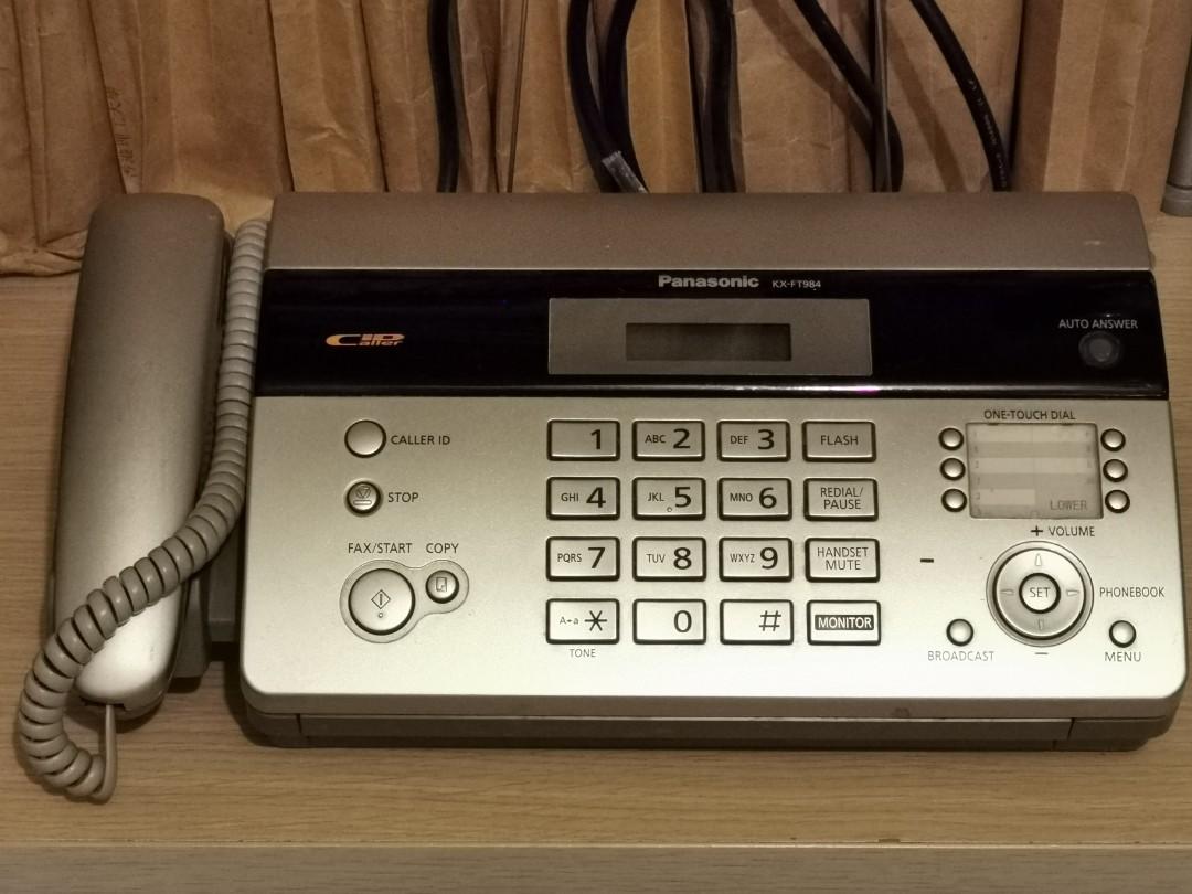 Panasonic 傳真機fax Kx Ft984 錄音器材 可攜式音響設備 Carousell