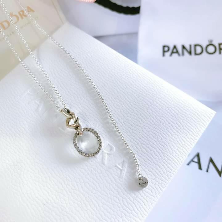 Pandora Knotted Heart Pendant necklace Women s Fashion Jewelry Organizers Necklaces on Carousell