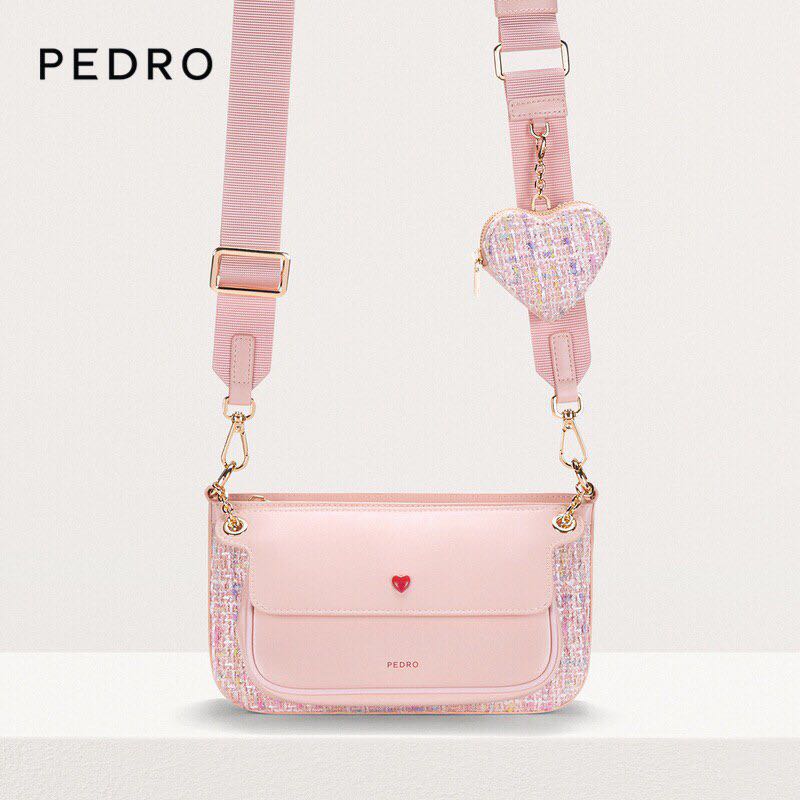 ★PEDRO★ Dilone Houndstooth Double Flap Shoulder Bag/送料込 Dilone Houndstooth Double Flap Shoulder Bag - PEDRO ID