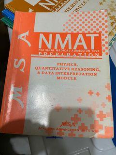 Physics, quantitative reasoning & data interpretation - MSA NMAT Review Book (Reviewer) - NOT sold in bookstores | Sold as a Set