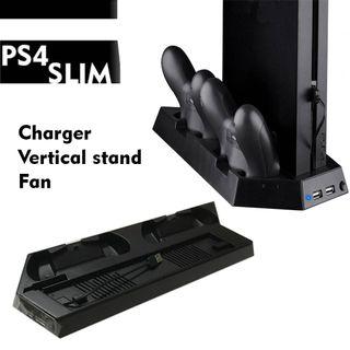 PS4 charger vertical stand fan