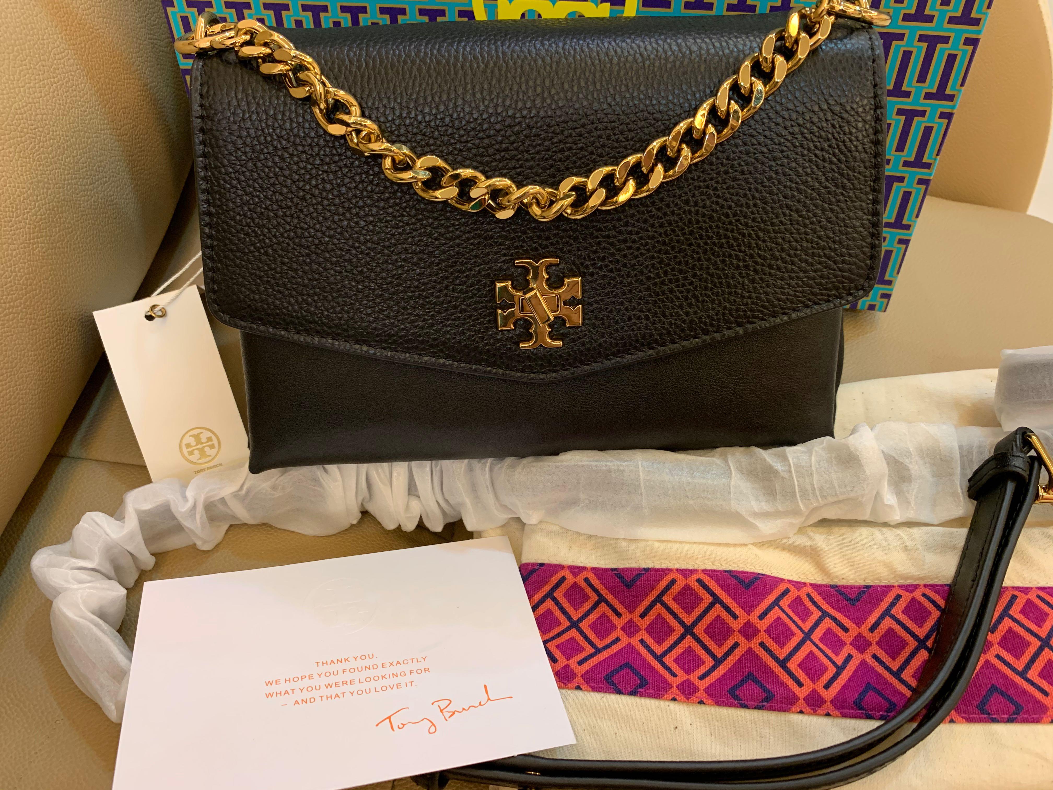 Tory Burch Kira chevron glazed leather convertible shoulderbag slingbag,  Women's Fashion, Bags & Wallets, Shoulder Bags on Carousell