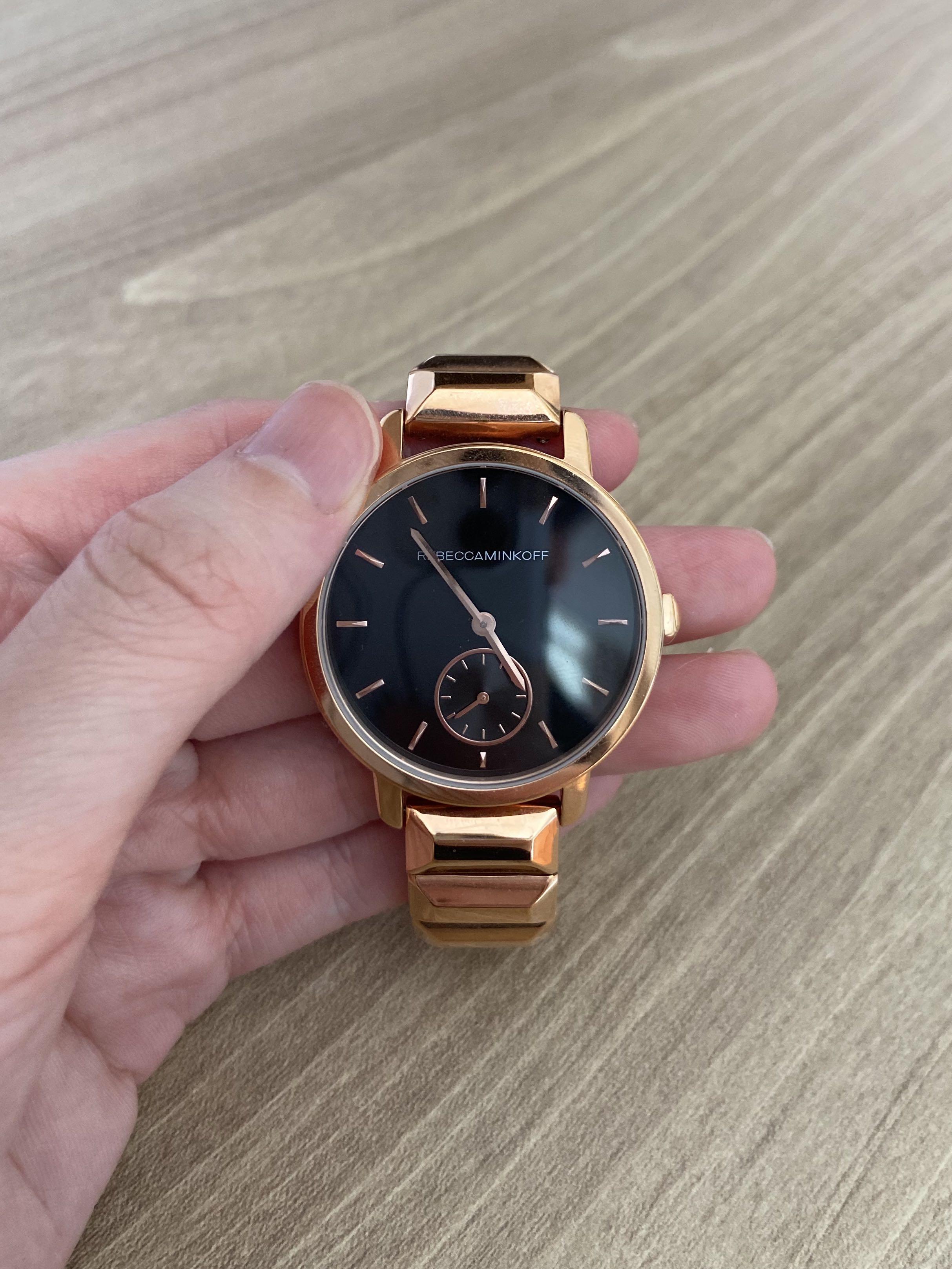 Rebecca minkoff gold hotsell watch