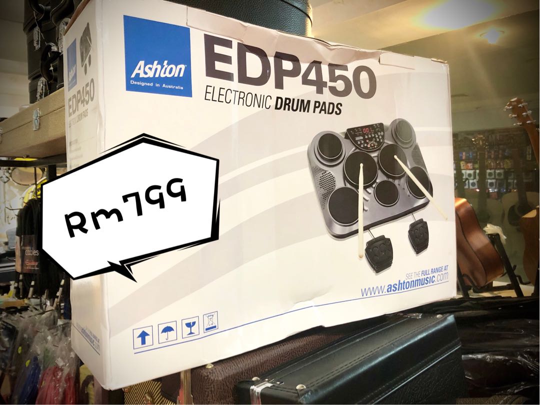 Rm799 new Ashton EDP450 Electronic Drum Pad (EDP450), Hobbies & Toys, Music & Media, Musical