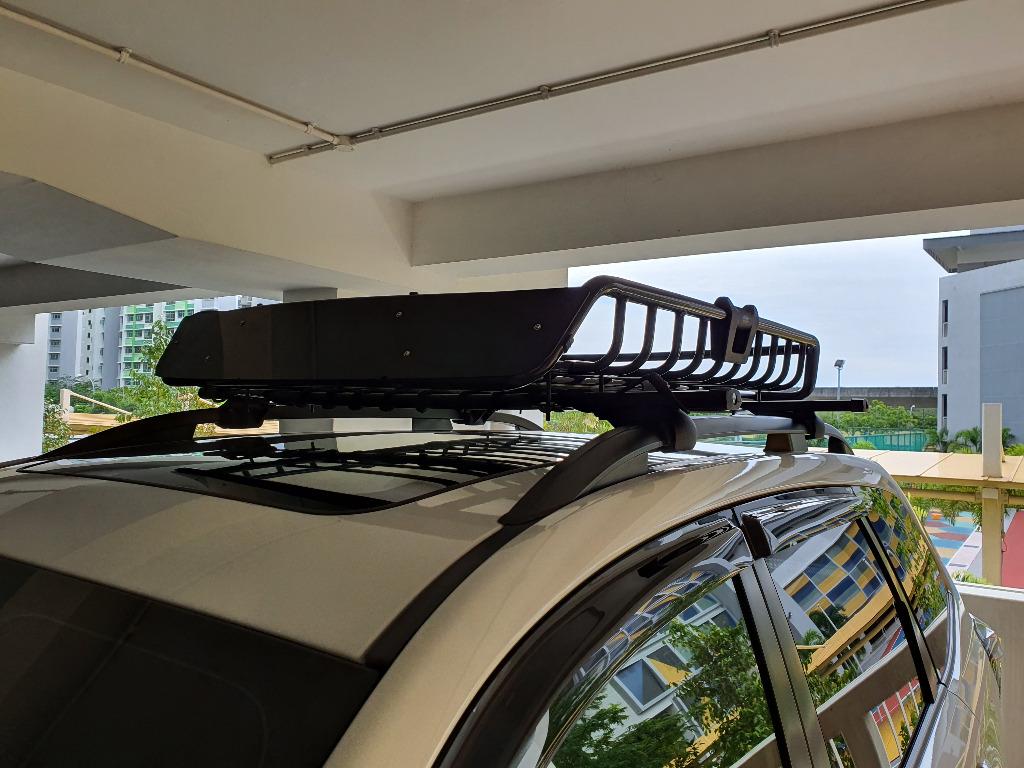 Roof Rack Cross Bar And Roof Rack Basket Car Accessories Accessories On Carousell