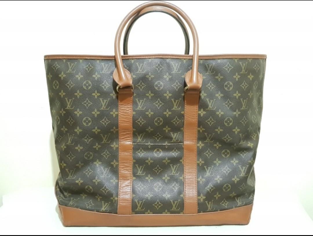 Louis Vuitton XL Monogram Sac Weekend GM Zip Tote bag 72lv218s at 1stDibs