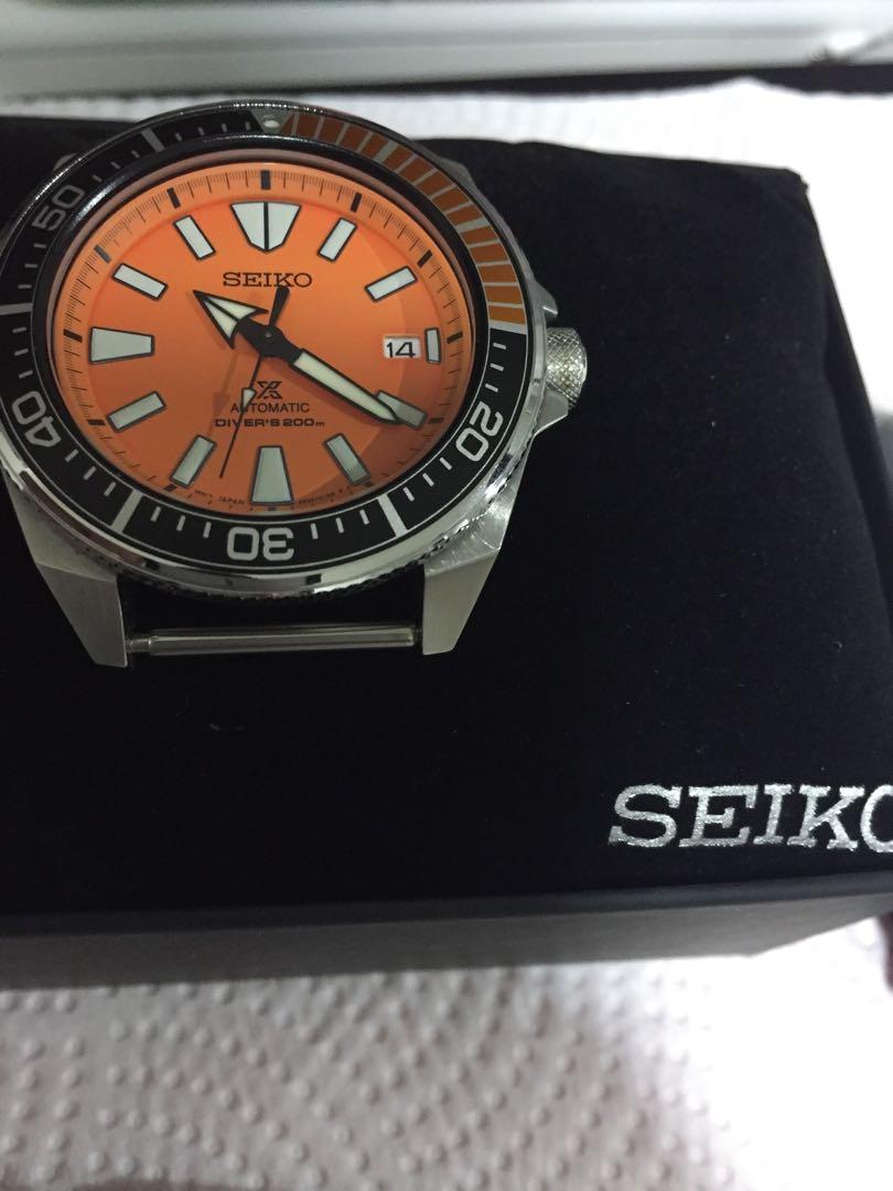 Seiko Samurai Orange, Men's Fashion, Watches & Accessories, Watches on  Carousell