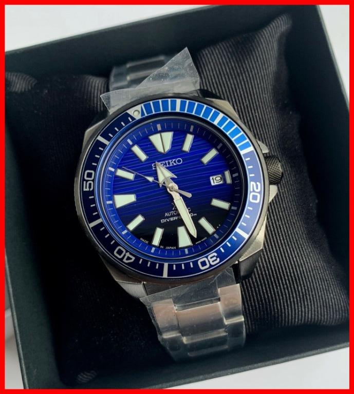 Seiko Samurai Save The Ocean Automatic Diver Silver Satinless Steel Japan Made Original Cash On Delivery Men S Fashion Watches On Carousell