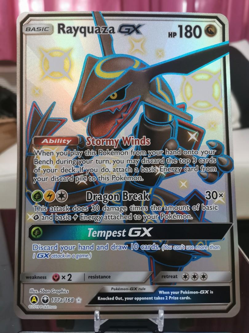 Shiny Rayquaza GX Oversized Promo Card From Hidden Fates Pokemon TCG shiny-rayquaza-gx-oversized-promo-card-from-hidden-fates-pokemon-tcg