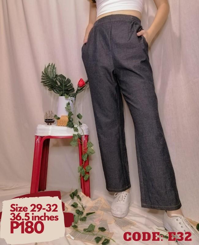 soft denim pants